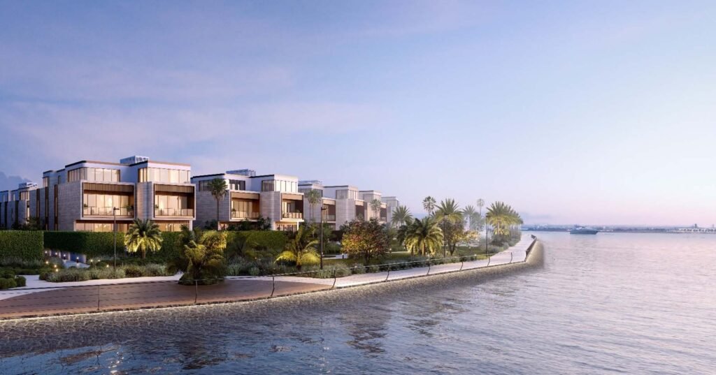 Hình ảnh khu dinh thự hàng hiệu Elie Saab – The Rivus tại TP. Thủ Đức, dự án tiêu biểu năm 2022 của Masterise Homes, hợp tác cùng thương hiệu Elie Saab danh tiếng thế giới.