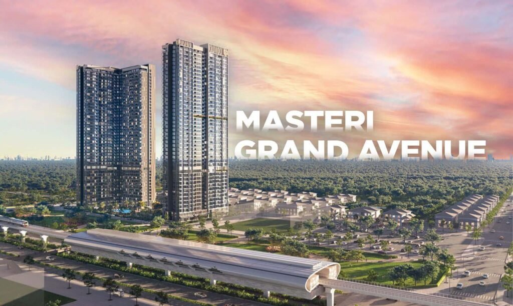 Khu căn hộ cao cấp Masteri Grand Avenue của Masterise Homes năm 2024 – biểu tượng sống sang giữa trung tâm đô thị hiện đại.