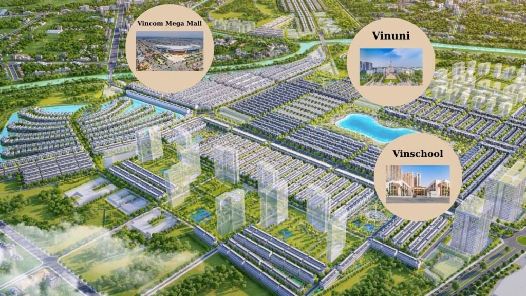 Tiện ích All-in-one Vinhomes Ocean Park với trường học Vinschool, bệnh viện Vinmec, Vincom Mega Mall, công viên và hồ điều hòa mang đến cuộc sống trọn vẹn cho cư dân