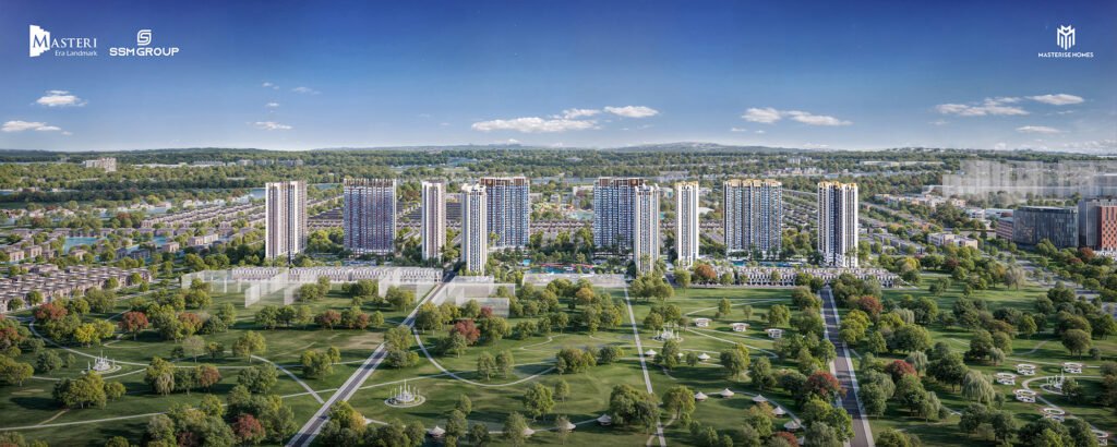 Phối cảnh tổng thể dự án Masteri Era Landmark tại Ocean Park 3 – khu căn hộ cao cấp giữa đại đô thị thông minh phía Đông Hà Nội.